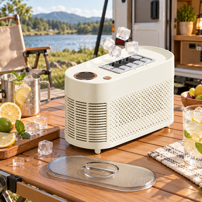 🧊 Portable Ice Maker | Plastic Desktop Camping | Families Cube-Ice
