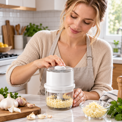 🥣 Electric Chopper | Stainless Steel Kitchen | Cooks | Compact Precision