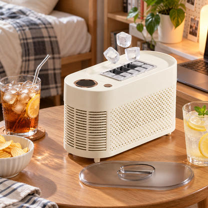 🧊 Portable Ice Maker | Plastic Desktop Camping | Families Cube-Ice