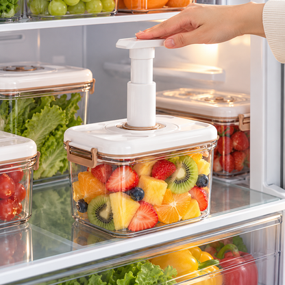 ⚡ Electric Vacuum Container | Clear Plastic | Kitchen | Families | Push-Button