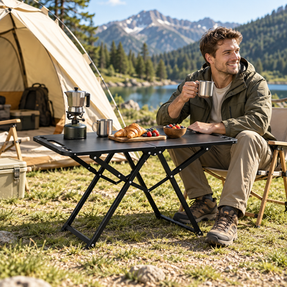🏕️ Camping Table | Aluminum Outdoor | Campers | Expandable Folding Design
