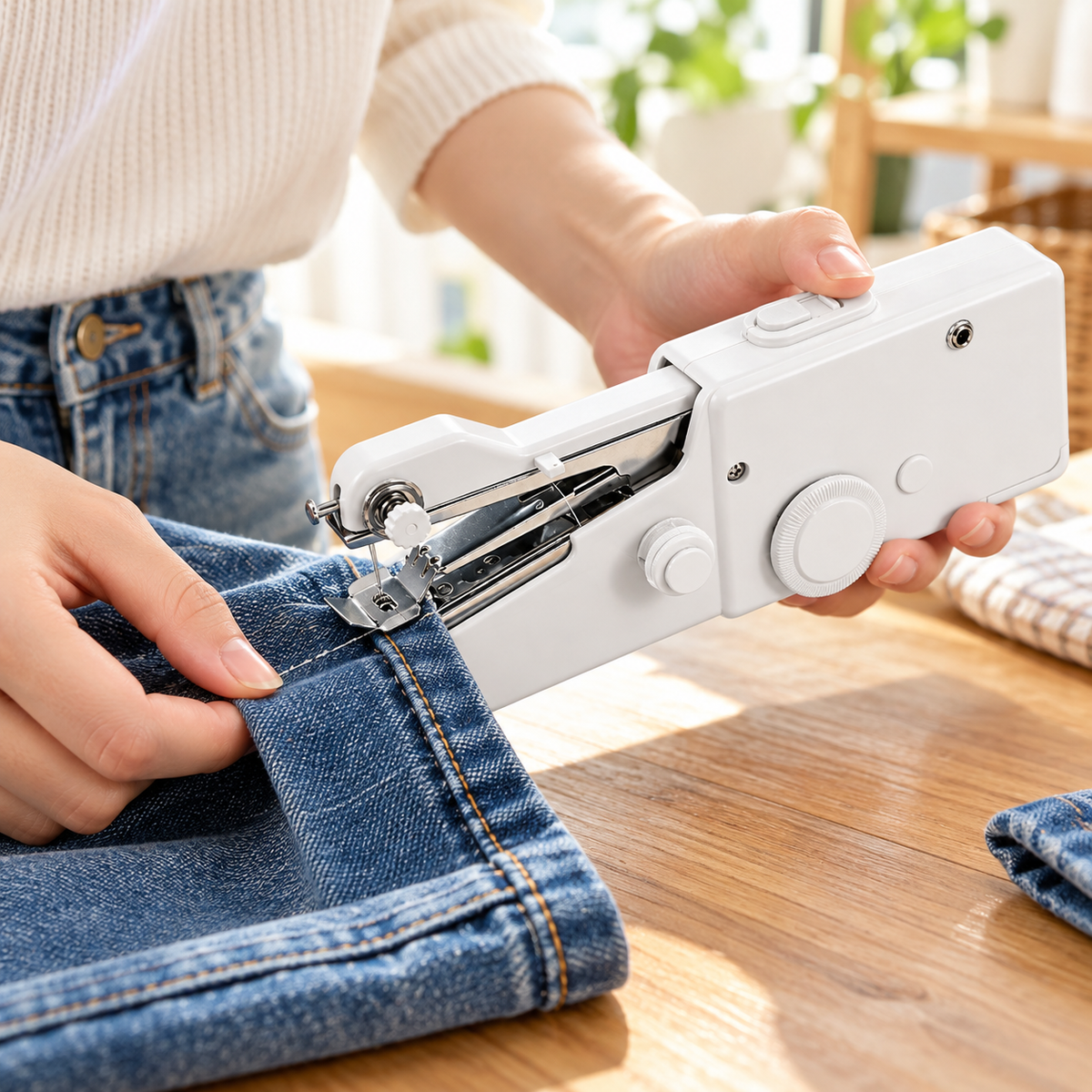 🧵 Mini Sewing Machine | ABS Metal | Home | Crafters | Portable Repair
