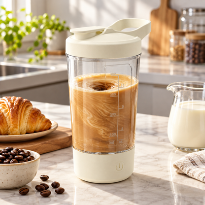 ☕ Self-Stirring Tumbler | Food-Grade Travel Fitness | Coffee-Lovers Sleek Convenience