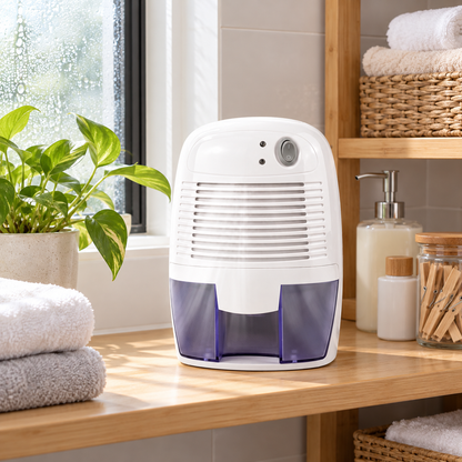 💧 Compact Dehumidifier | Plastic Bedroom | Homeowners | Visible Water Tank