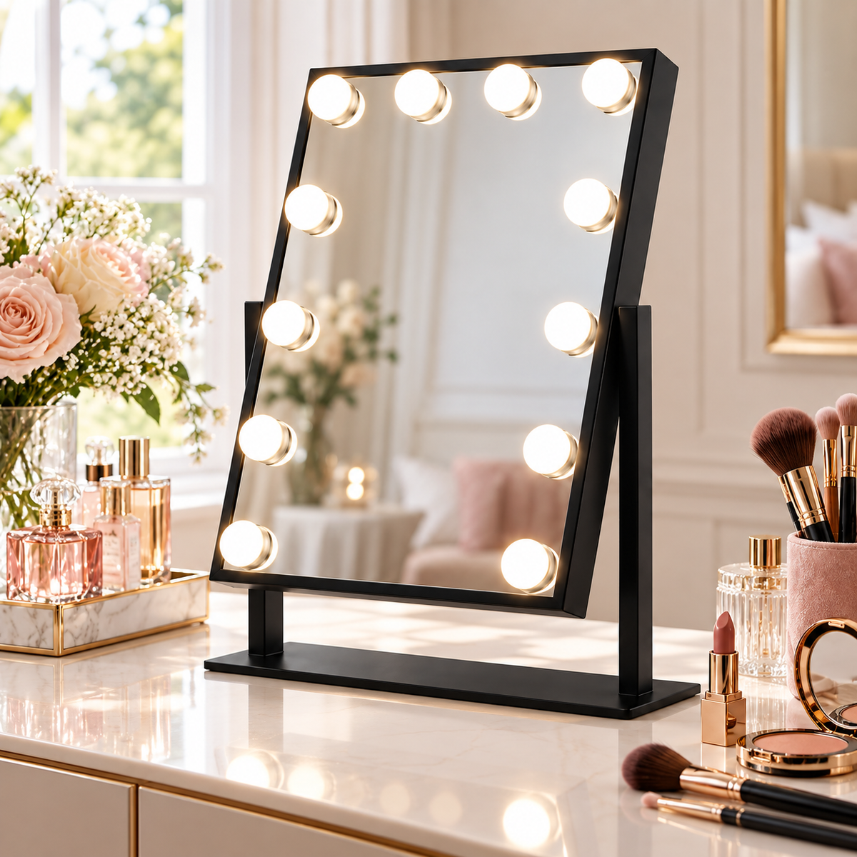 💡 Hollywood Mirror | Metal Vanity | Beauty Lovers | Radiant Glow