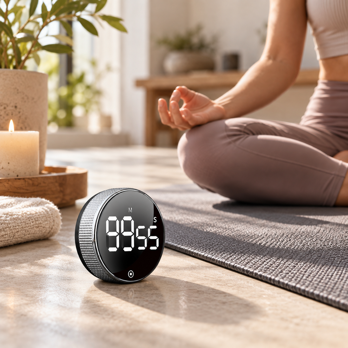 ⏱️ Digital Timer | Metal-Style Kitchen | Students | Bright LED Countdown