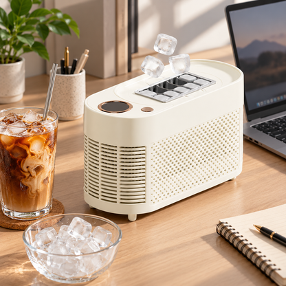 🧊 Portable Ice Maker | Plastic Desktop Camping | Families Cube-Ice