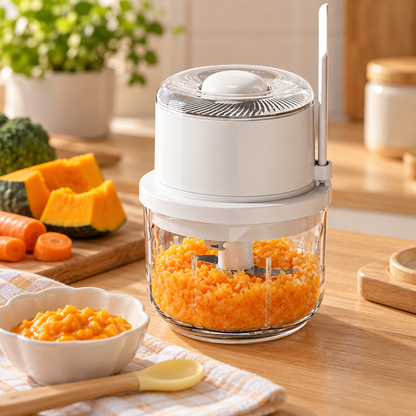 🥣 Electric Chopper | Stainless Steel Kitchen | Cooks | Compact Precision