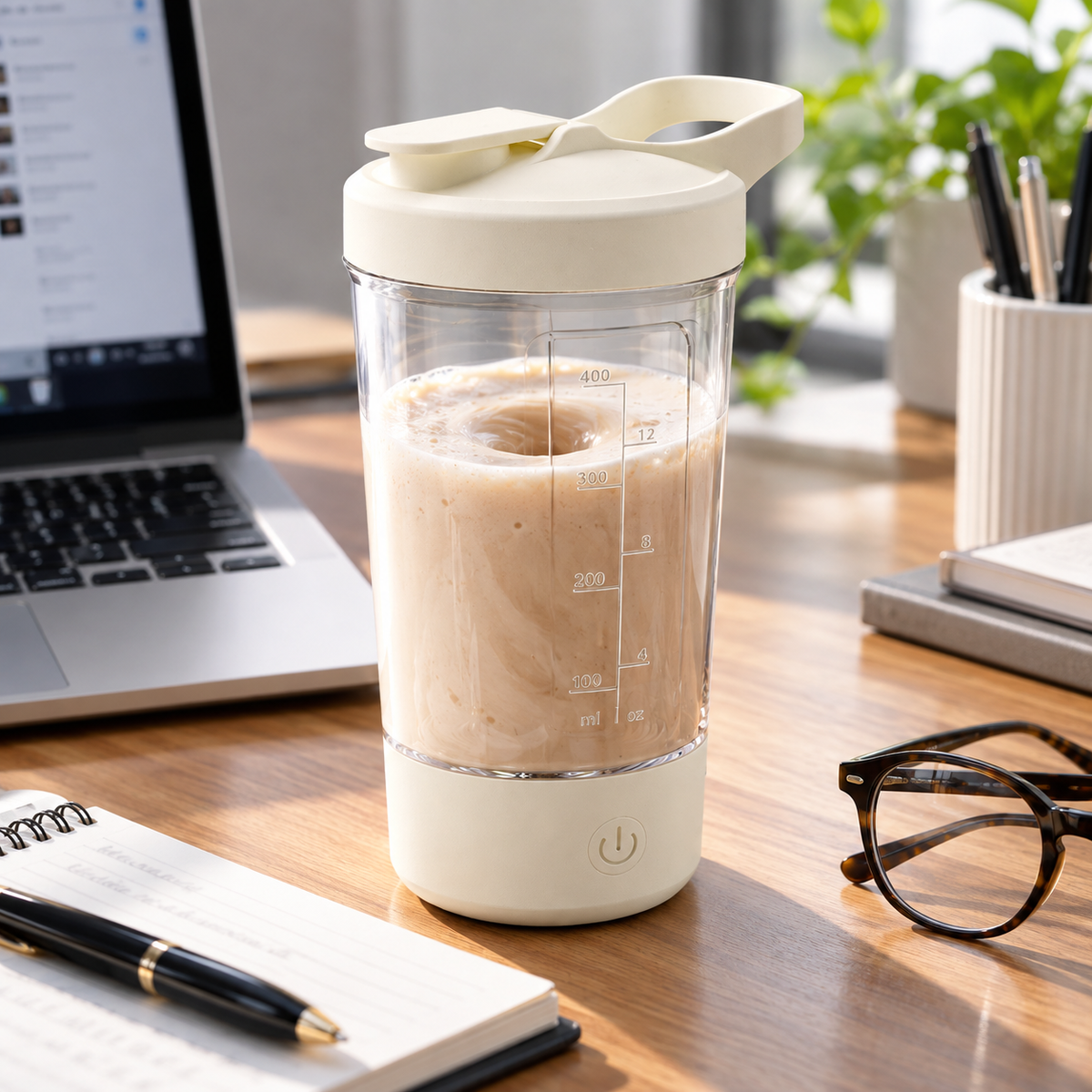 ☕ Self-Stirring Tumbler | Food-Grade Travel Fitness | Coffee-Lovers Sleek Convenience