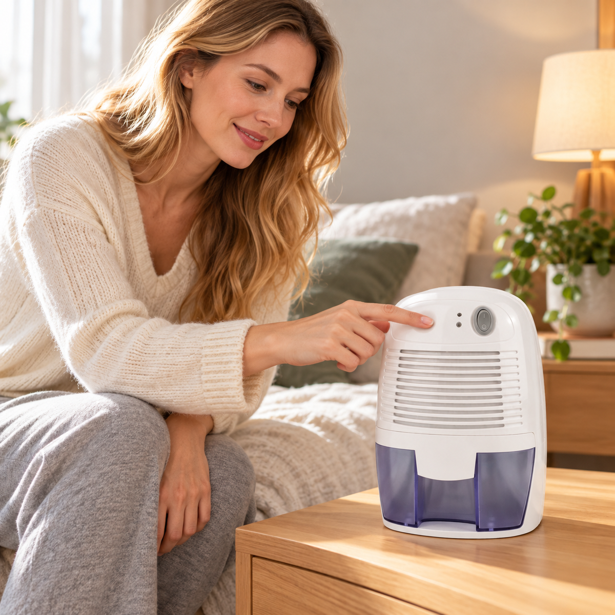 💧 Compact Dehumidifier | Plastic Bedroom | Homeowners | Visible Water Tank