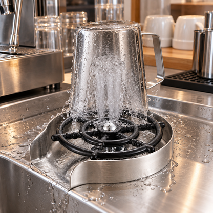 🚿 Glass Rinser | Stainless-Steel Kitchen Bar | Hosts Spotless Finish