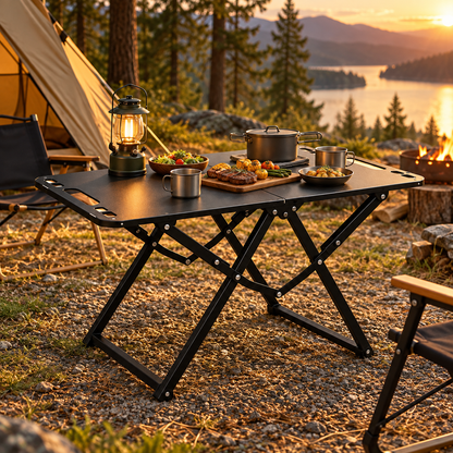 🏕️ Camping Table | Aluminum Outdoor | Campers | Expandable Folding Design