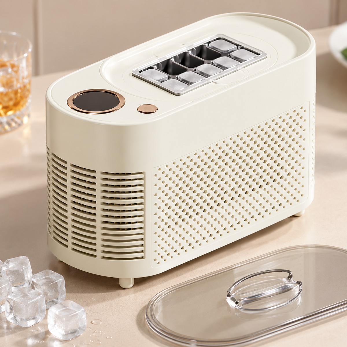 🧊 Portable Ice Maker | Plastic Desktop Camping | Families Cube-Ice