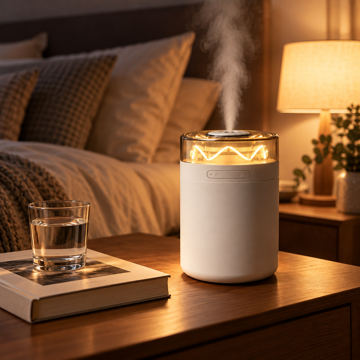 🌙 Humidifier | Matte Shell Bedroom | Homebodies | Vintage Filament Glow