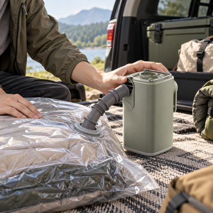 🔋 Portable Air Pump | ABS Camping | Campers Cordless Lighting