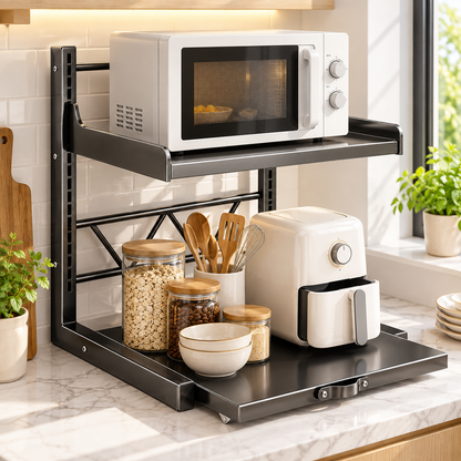 🧺 Appliance Rack | Steel Kitchen Storage | Homeowners Pull-Out Design
