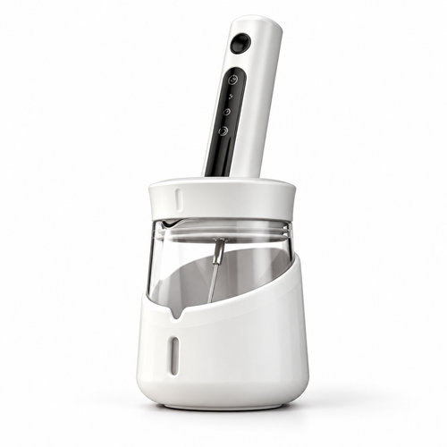 ☕ Electric Milk Frother | Stainless-Steel Kitchen | Coffee-Lovers Creamy Foam