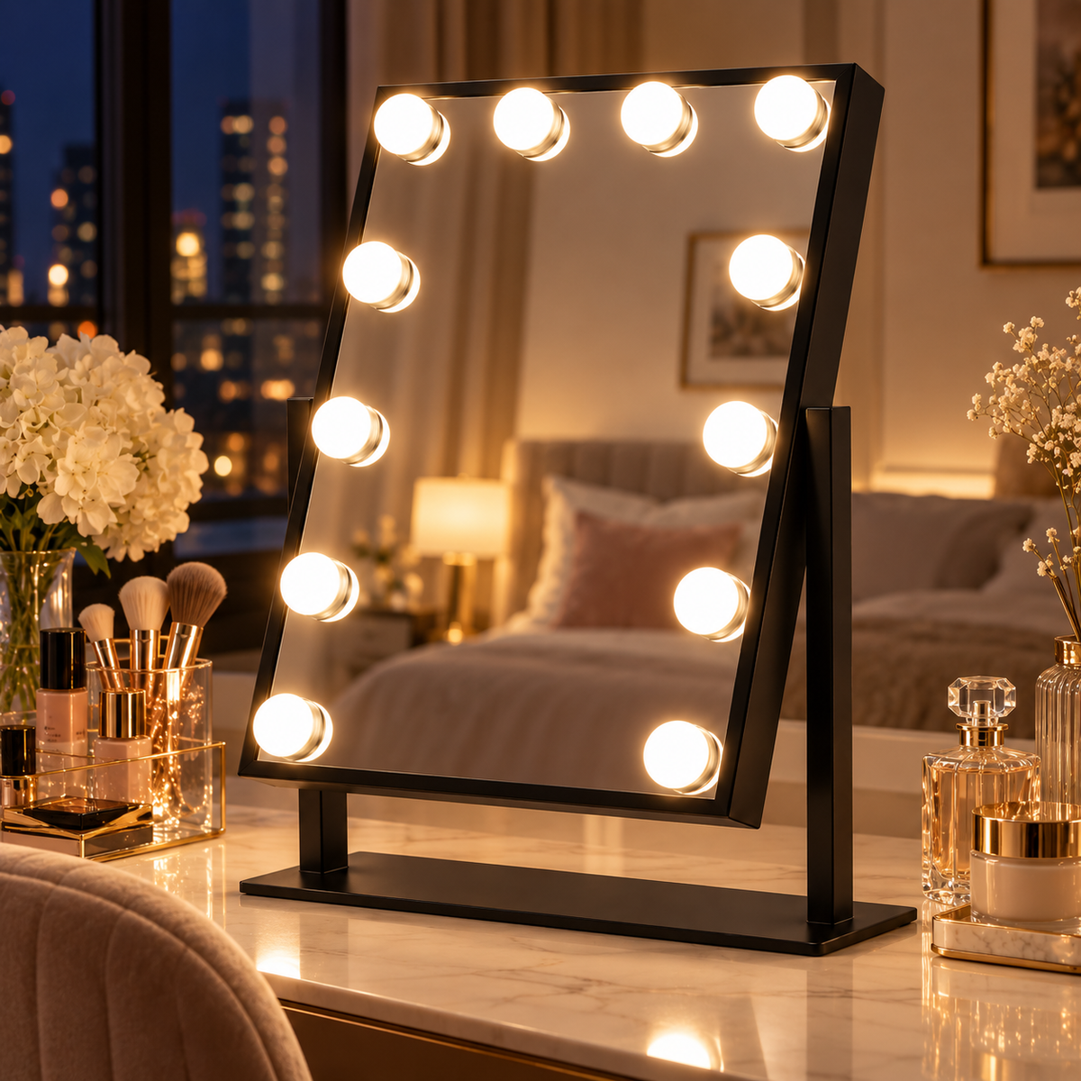 💡 Hollywood Mirror | Metal Vanity | Beauty Lovers | Radiant Glow