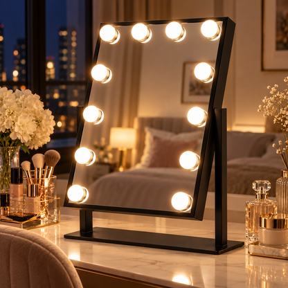 💡 Hollywood Mirror | Metal Vanity | Beauty Lovers | Radiant Glow