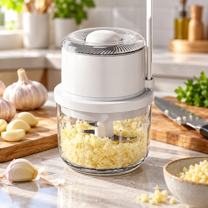 🥣 Electric Chopper | Stainless Steel Kitchen | Cooks | Compact Precision
