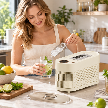 🧊 Portable Ice Maker | Plastic Desktop Camping | Families Cube-Ice